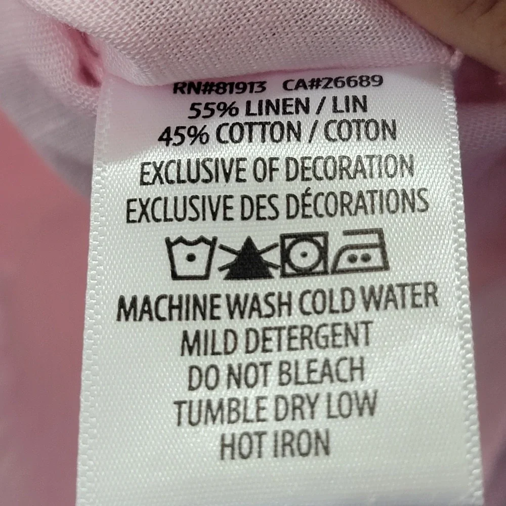 NWT Robert Graham Borsi Men's Linen Cotton Classic Fit Pink Shirt 2XL‎ $198